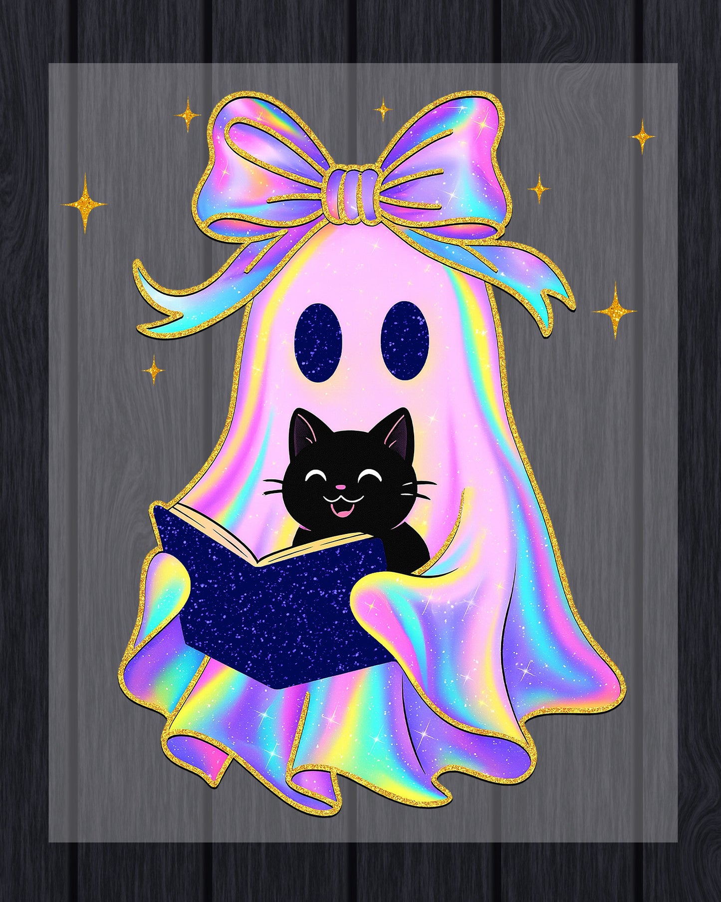 Ghosts Reading Books Iridescent Shirt