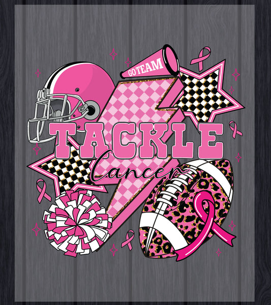 Tackle Breast Cancer DTF Transfer Ready to Press