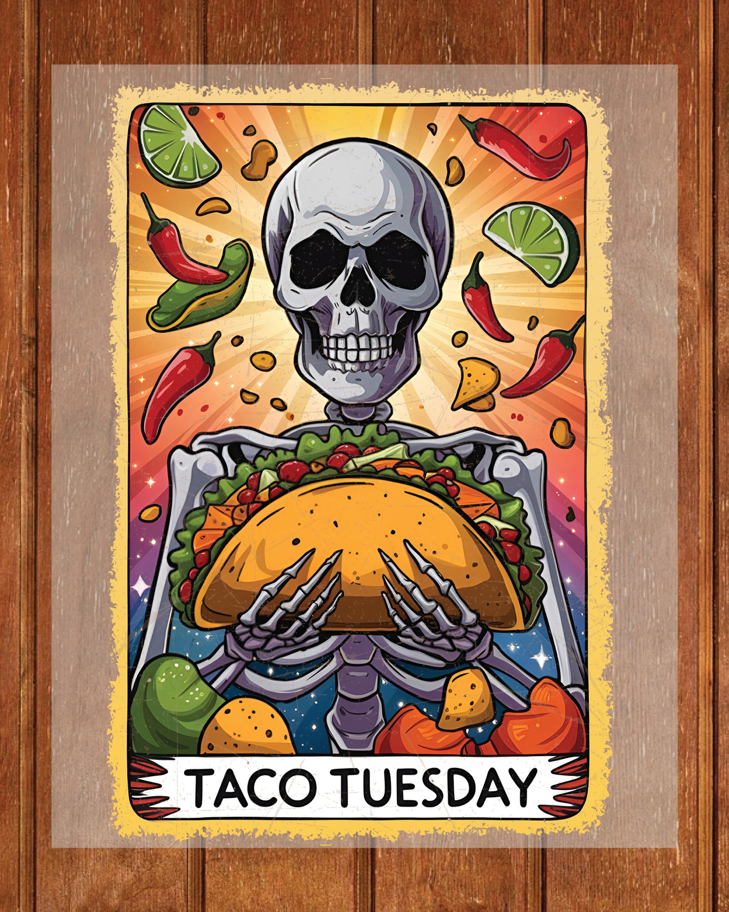 Tarot Card Cinco De Mayo Heat Transfer for Shirts