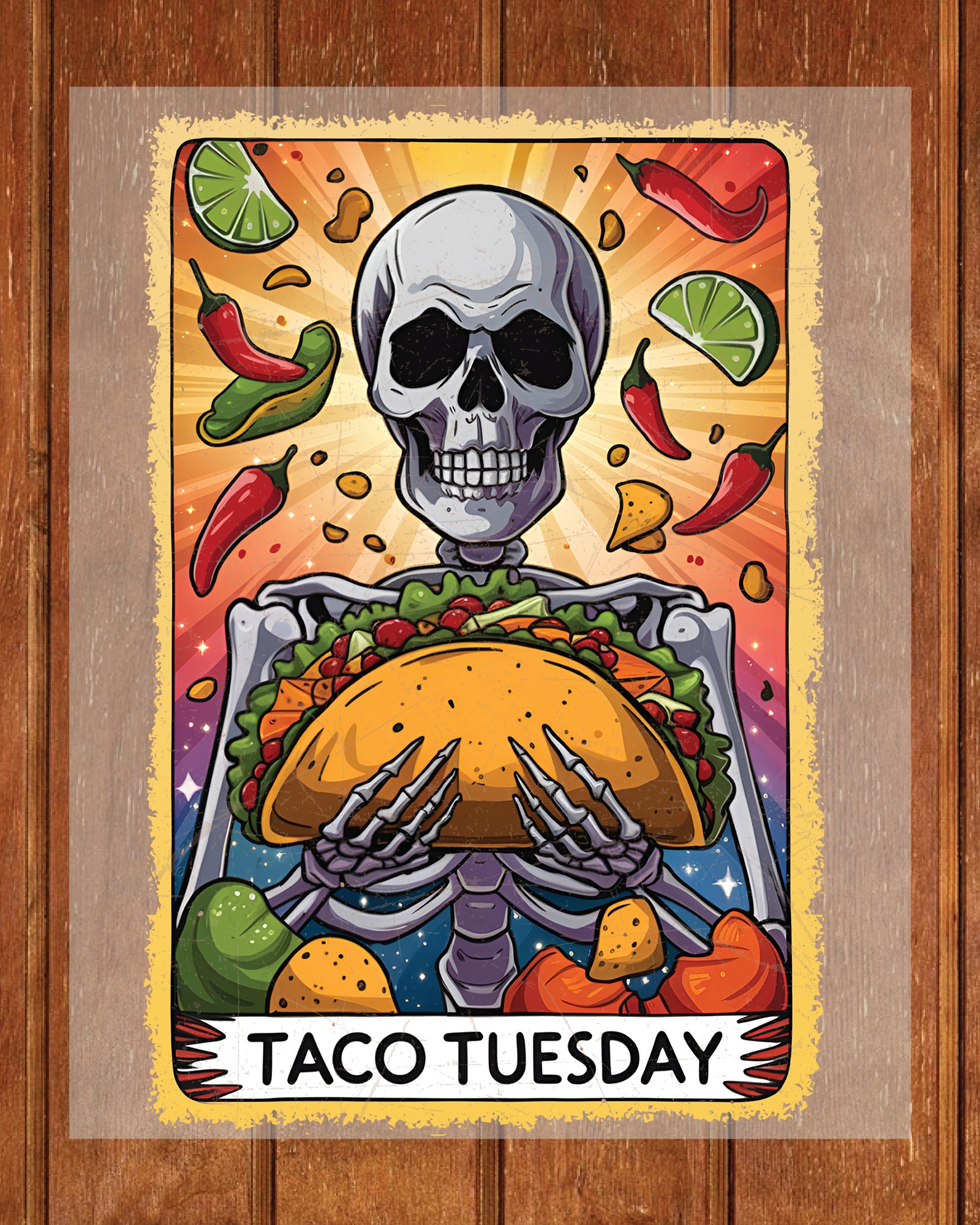 Tarot Card Cinco De Mayo Heat Transfer for Shirts