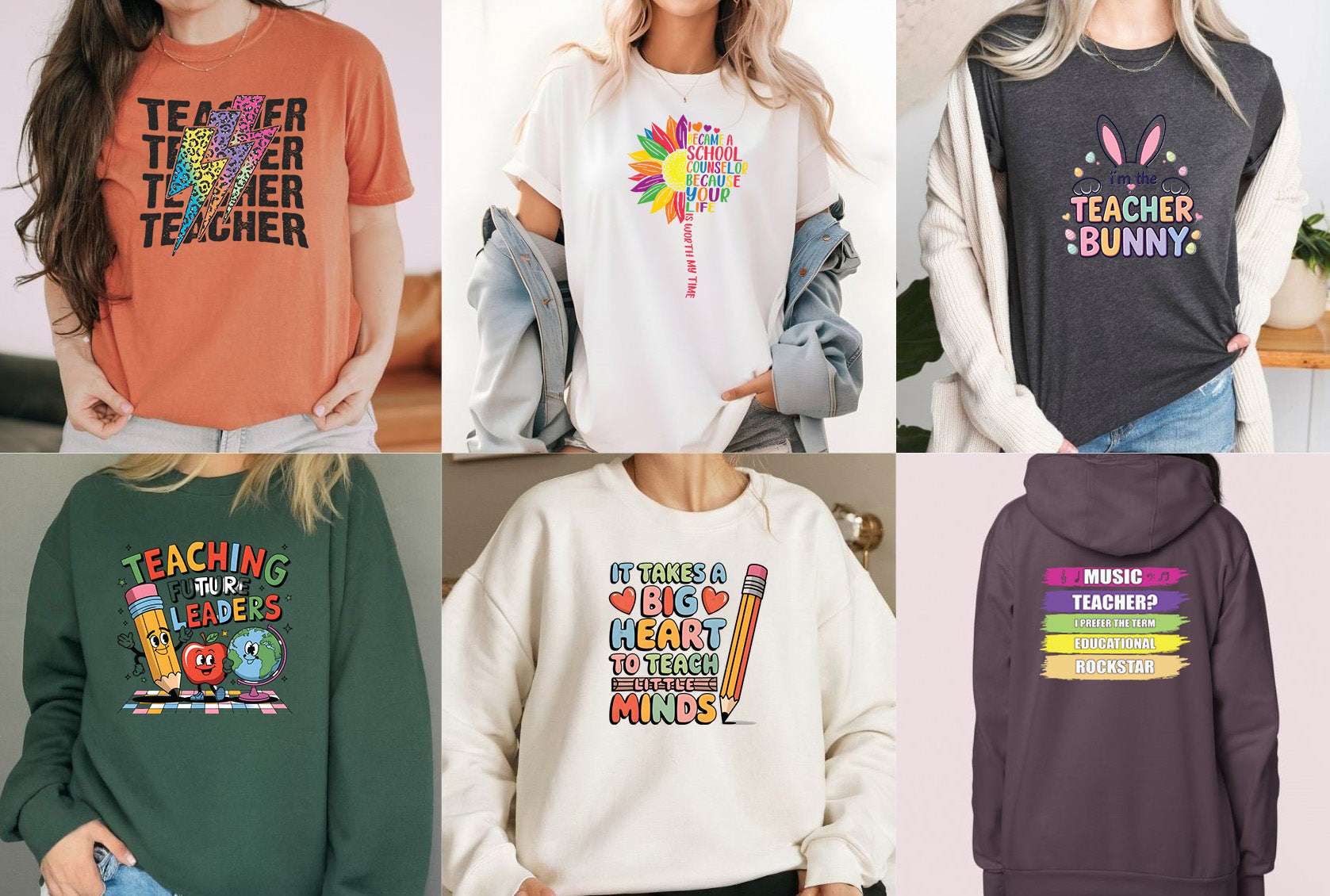 Teacher Appreciation DTF Transfer Gang sheet