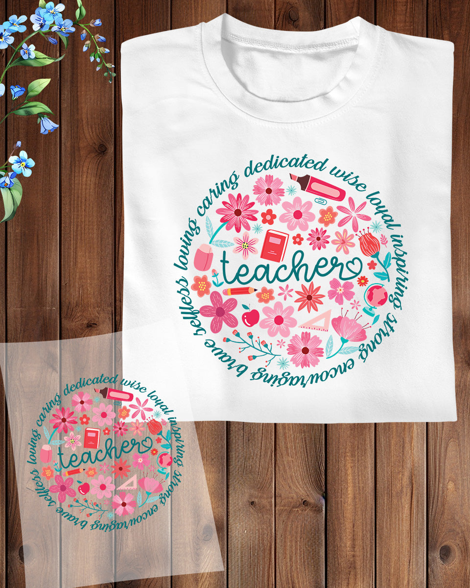 Teacher Appreciation DTF Transfer Ready to Press