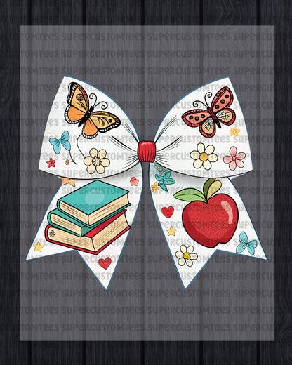 Teacher Butterfly Coquette Bow DTF Transfer