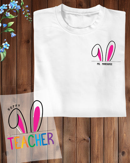 Teacher Custom Easter DTF Sheet Front Back