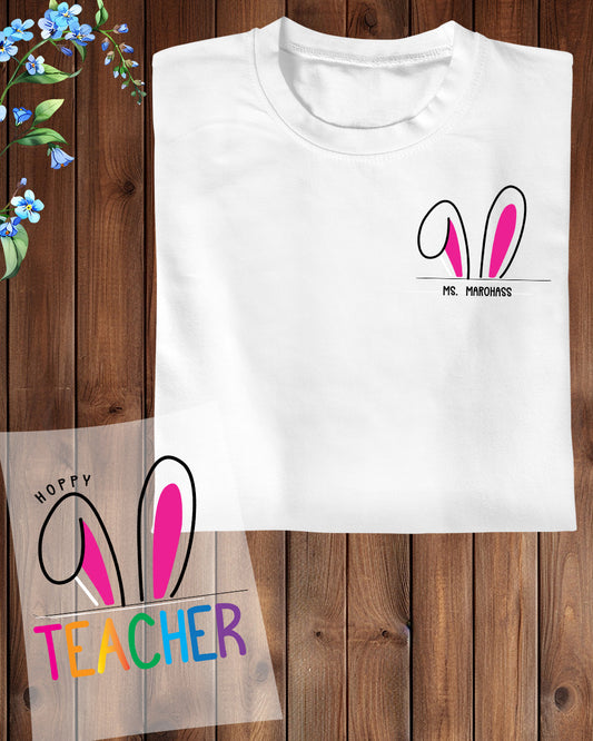 Teacher Custom Easter DTF Sheet Front Back