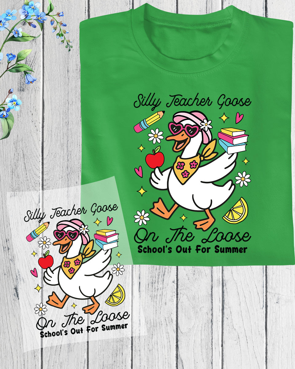 Teacher Goose DTF Transfer Ready to Press