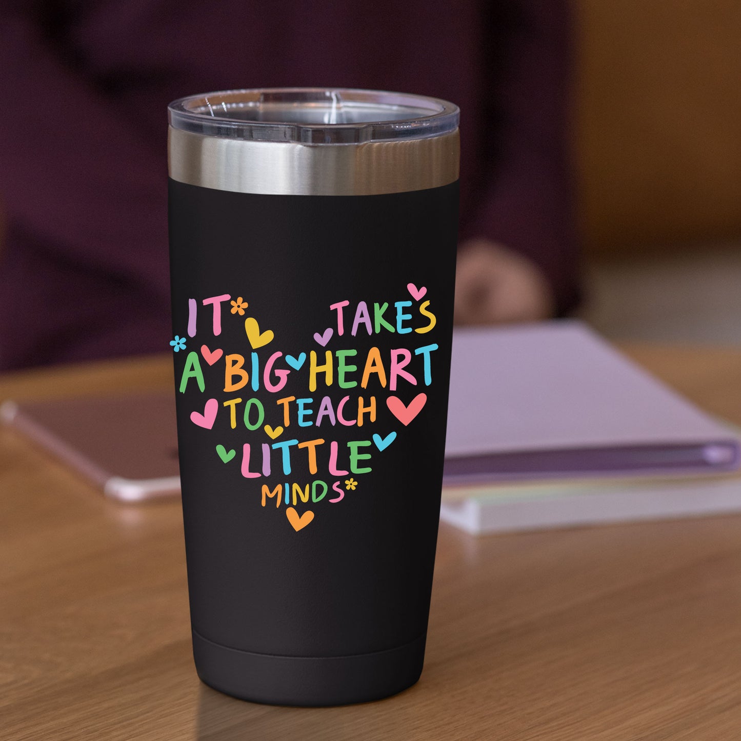 Teacher Heart Teach Little Minds DTF Transfer