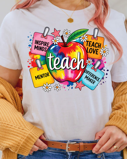 Teacher shirt Design  Back to School DTF Transfer