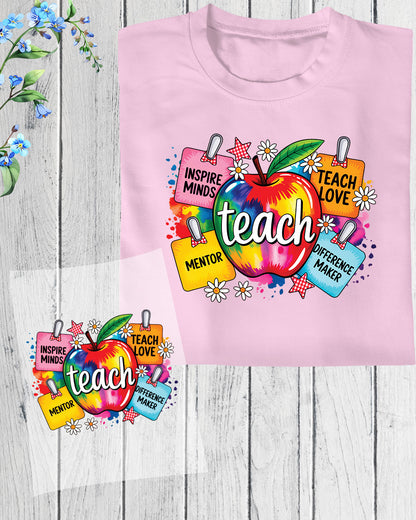 Teacher shirt Design  Back to School DTF Transfer