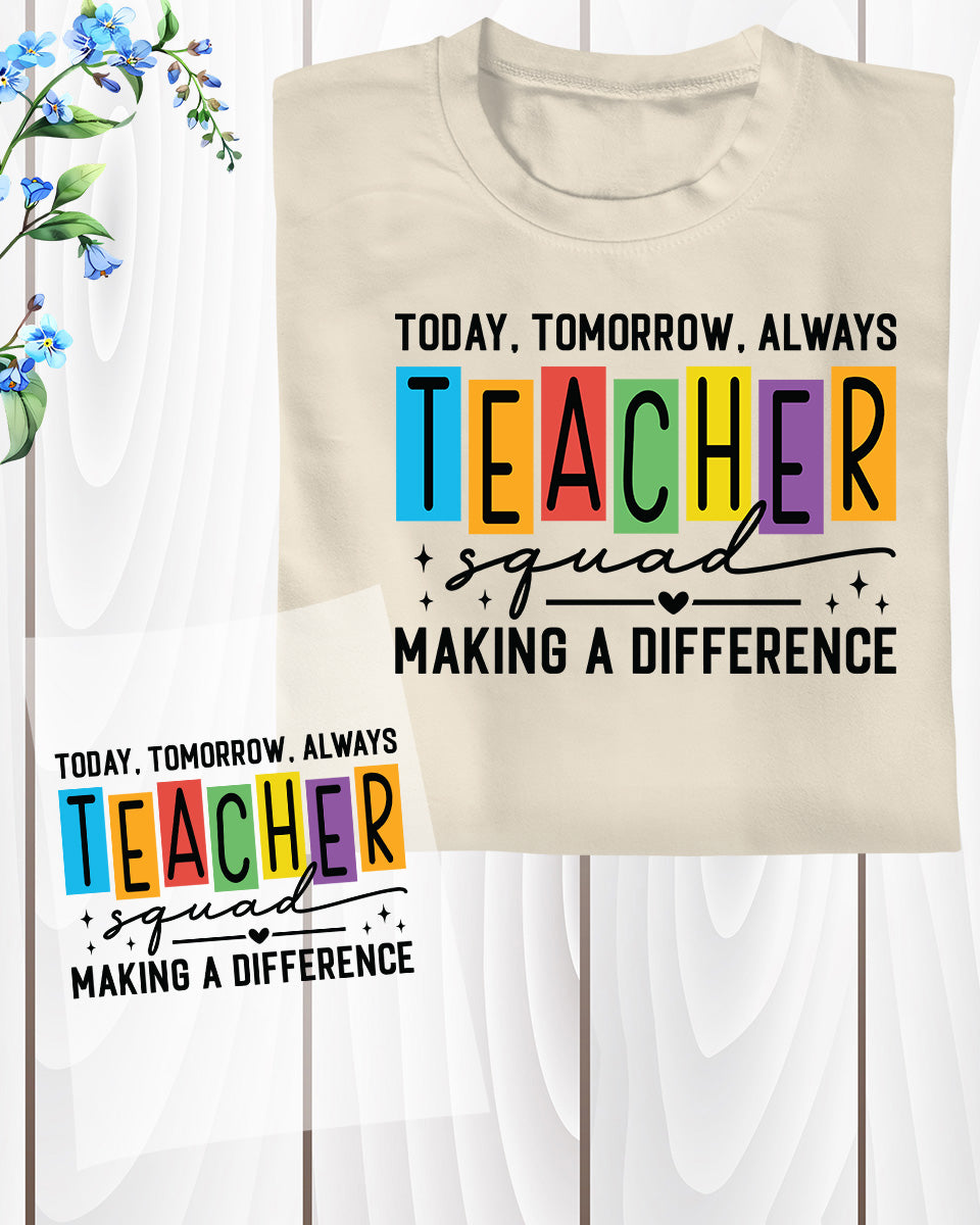 Teacher squad Back to School DTF Transfer