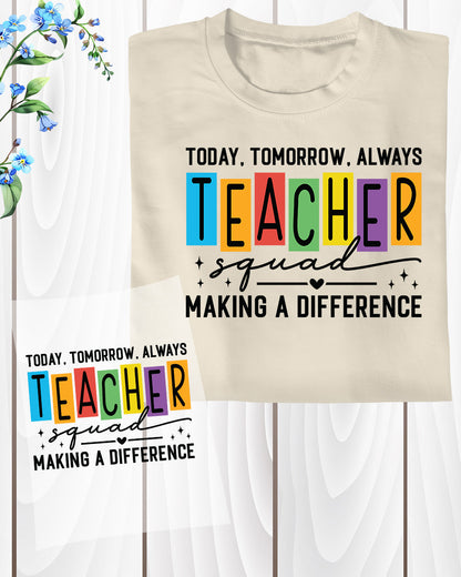 Teacher squad Back to School DTF Transfer