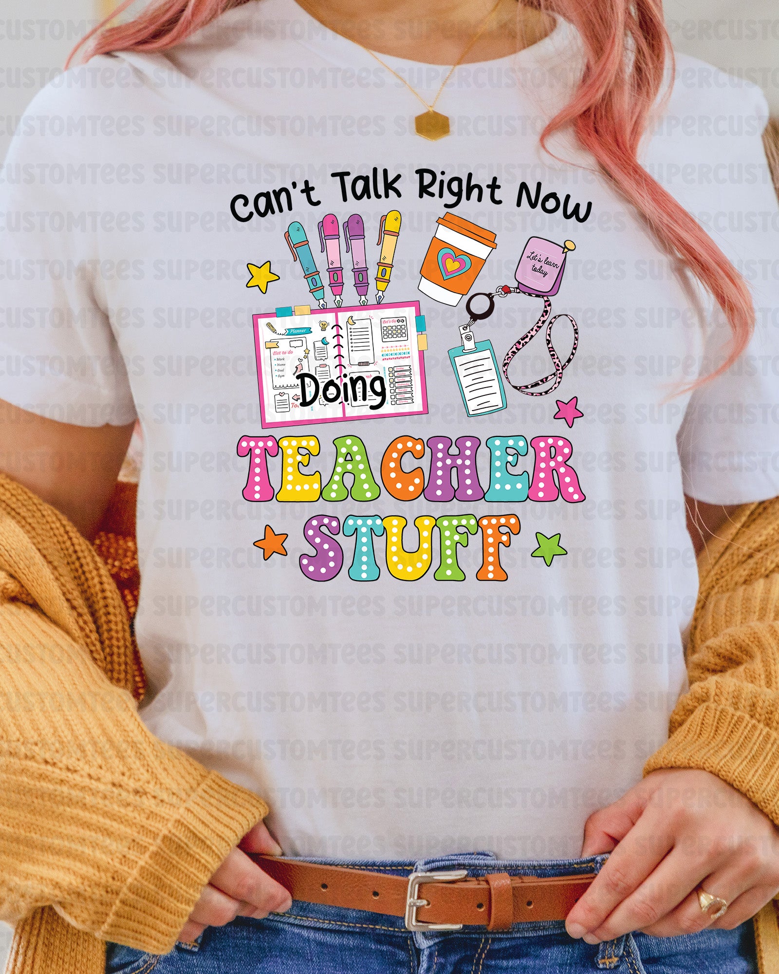 Teacher Stuff DTF Transfer Ready to Press