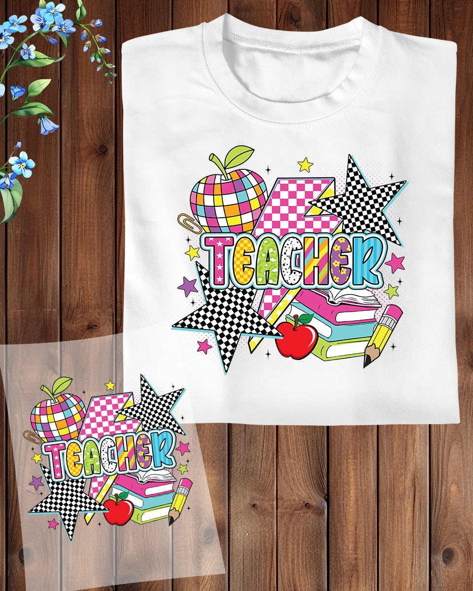 Teacher Summer DTF Transfer Ready to Press