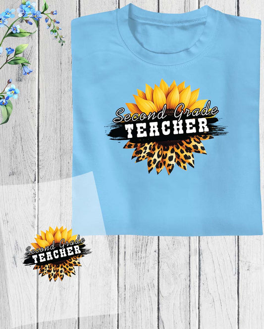 Sunflower Teacher DTF Transfer Film