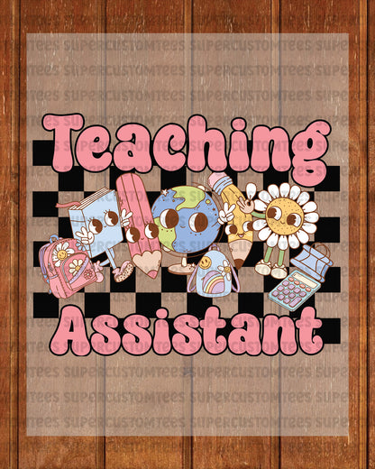 Teaching Assistant DTF Transfer Ready to Press