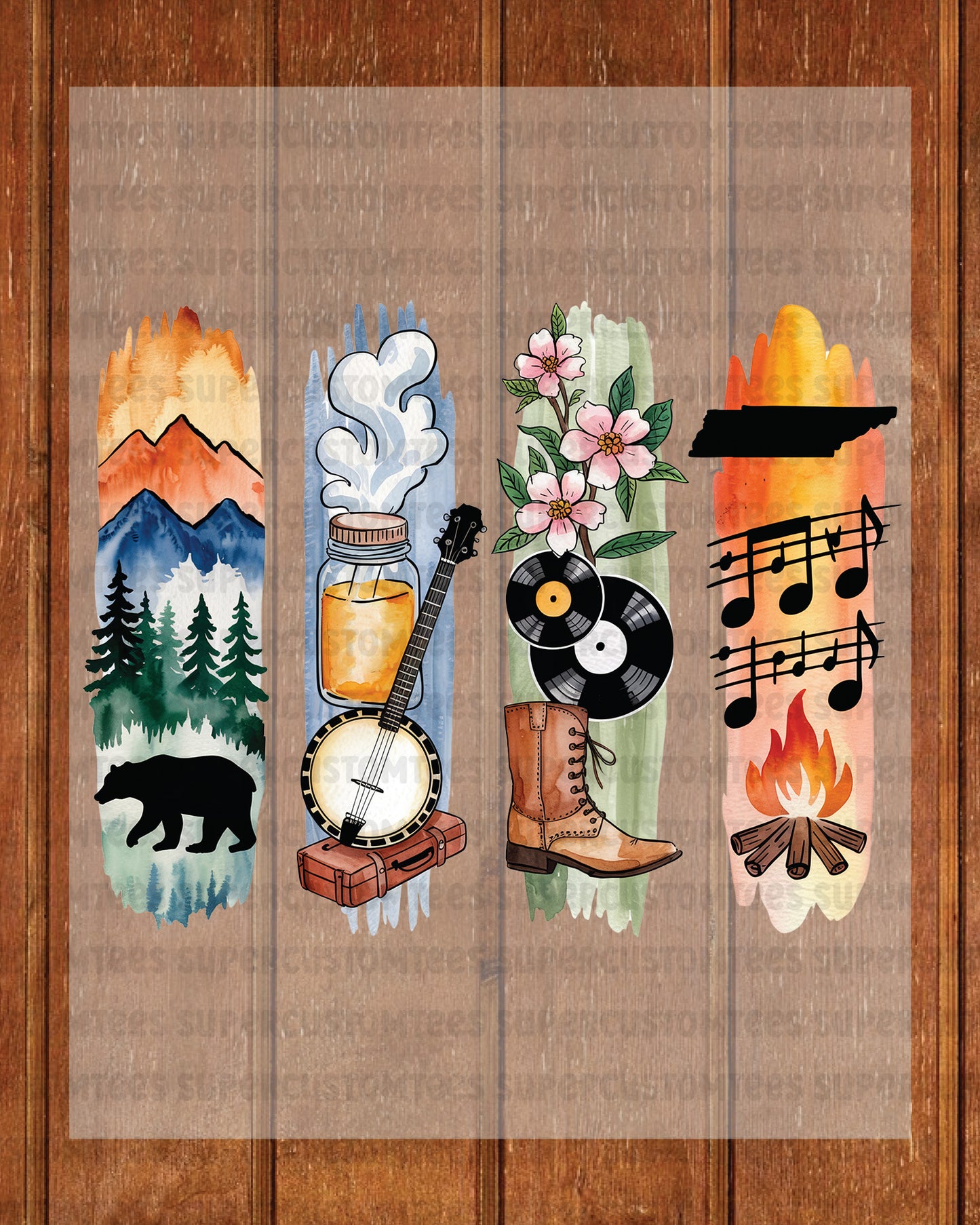 Tennessee DTF Heat Transfer Ready to Press