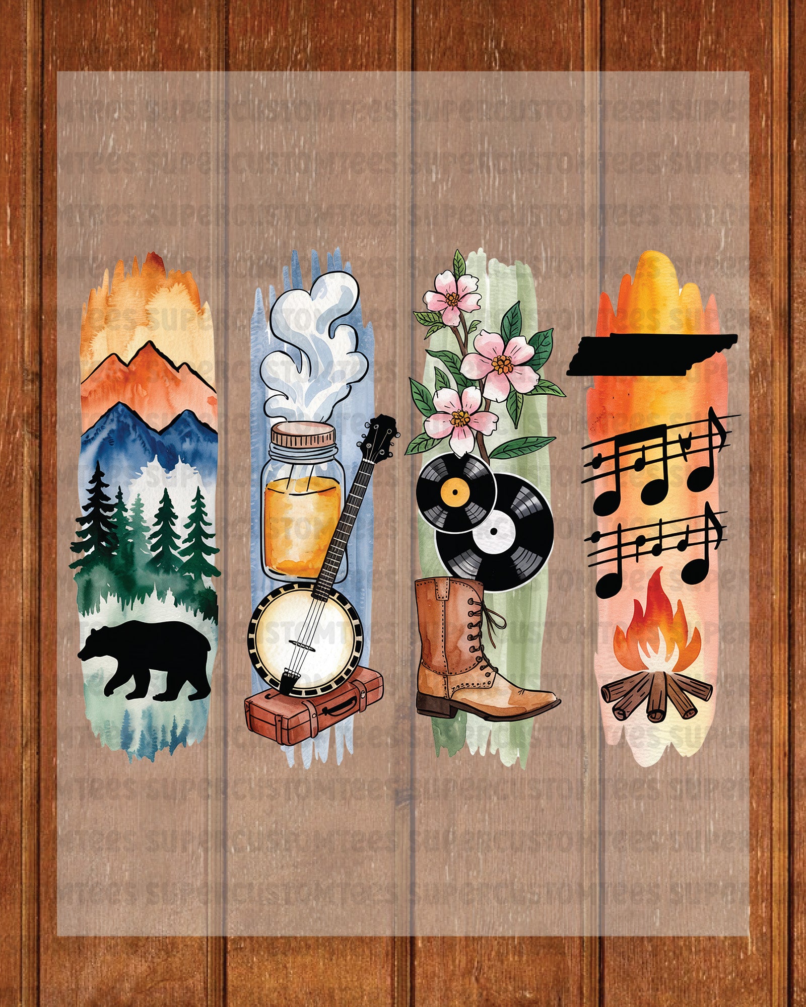 Tennessee DTF Heat Transfer Ready to Press