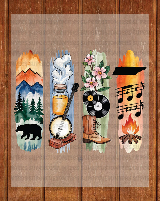 Tennessee DTF Heat Transfer Ready to Press