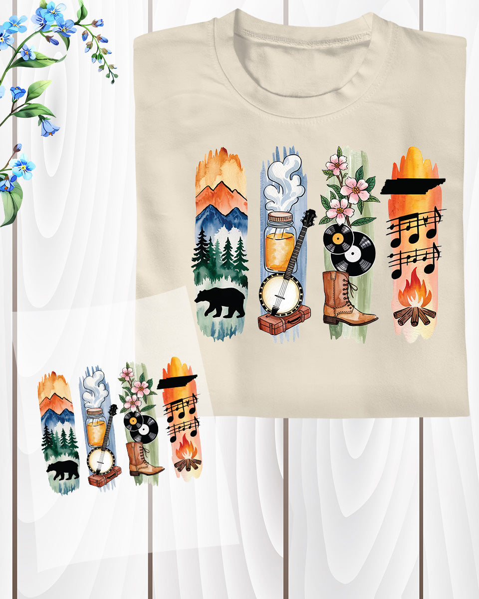 Tennessee DTF Heat Transfer Ready to Press