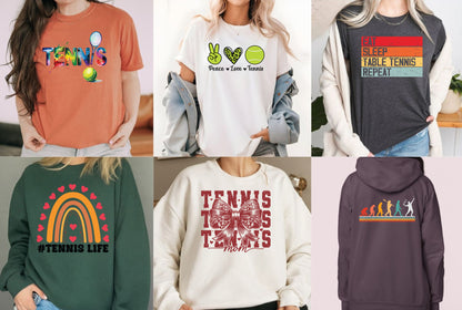 Tennis DTF Transfer Premade Gang sheet