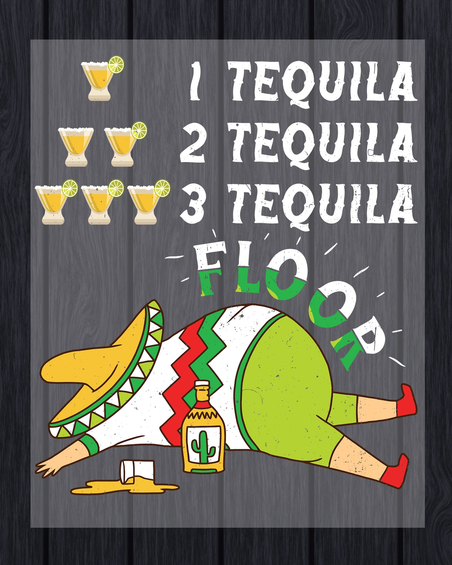 Tequila Cinco De Mayo DTF Transfer