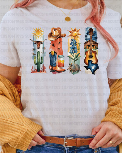 Texas DTF Heat Transfer Ready to Press