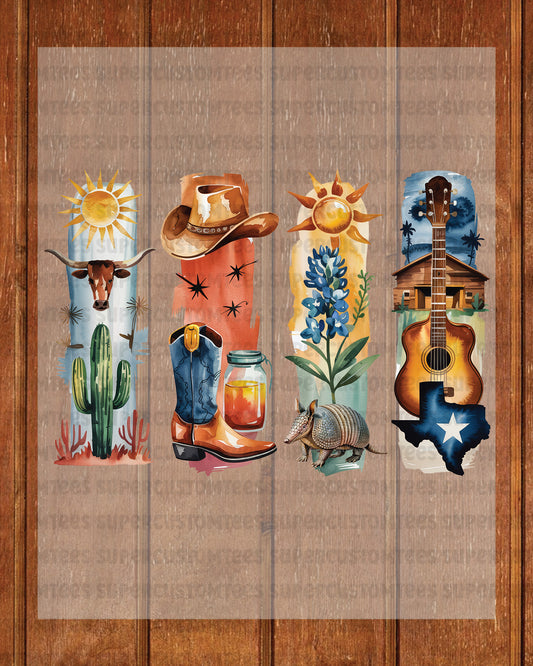 Texas DTF Heat Transfer Ready to Press