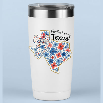 Texas Floral Patriotic Bow State DTF Transfer