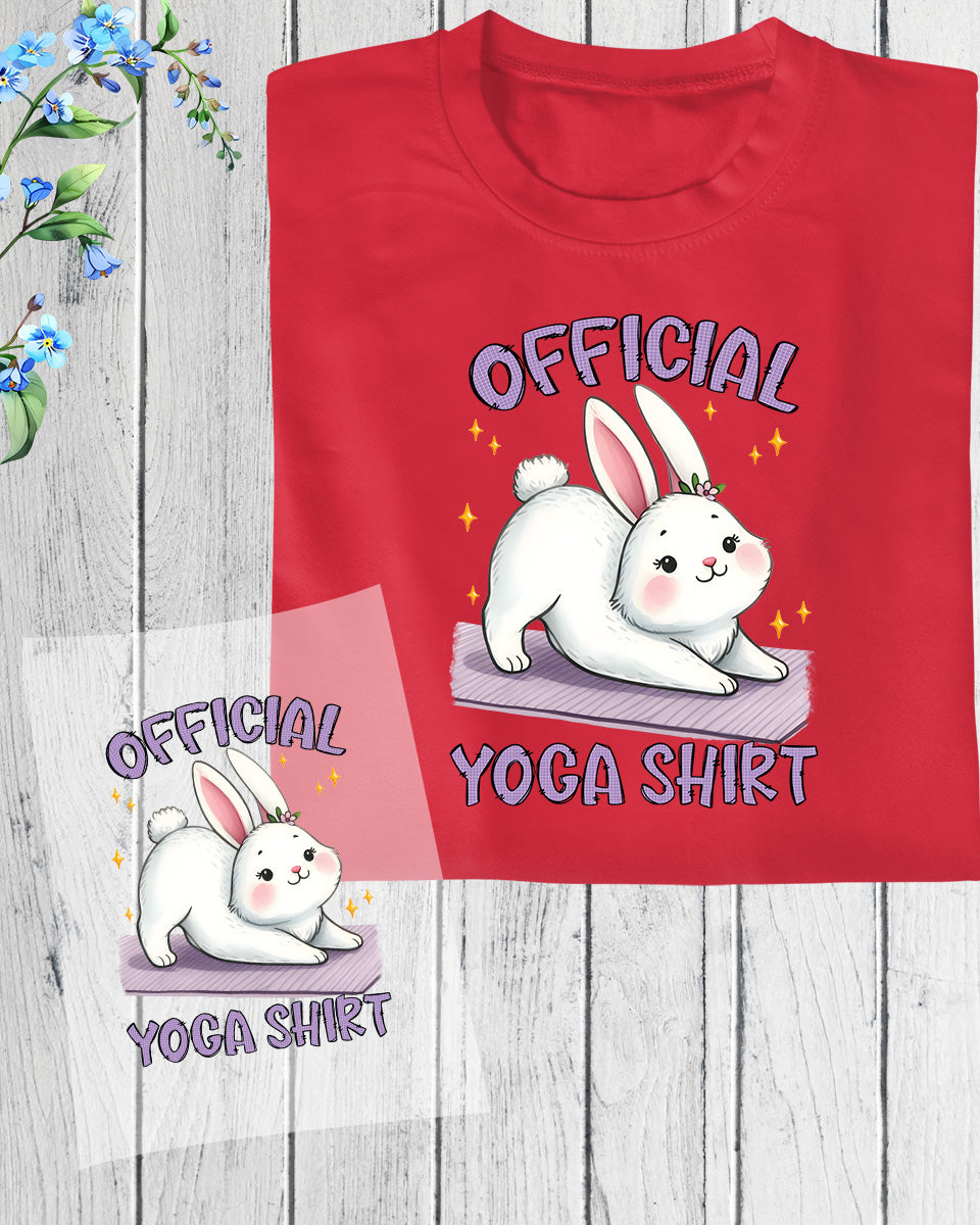 Official Yoga Shirt DTF Transfer Film