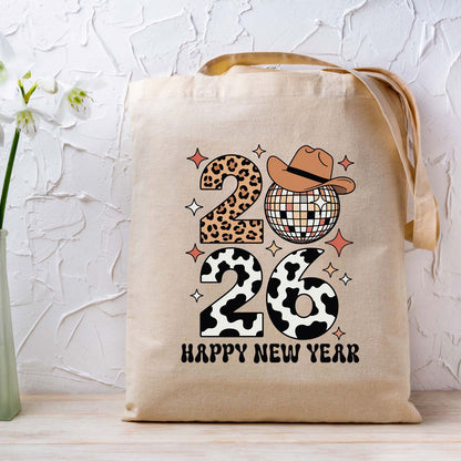 Funny New Years 2026 DTF Transfer, Ready to Press Heat Transfer for Shirts, Fun Festive New Year 2026 Design, UV Sticker