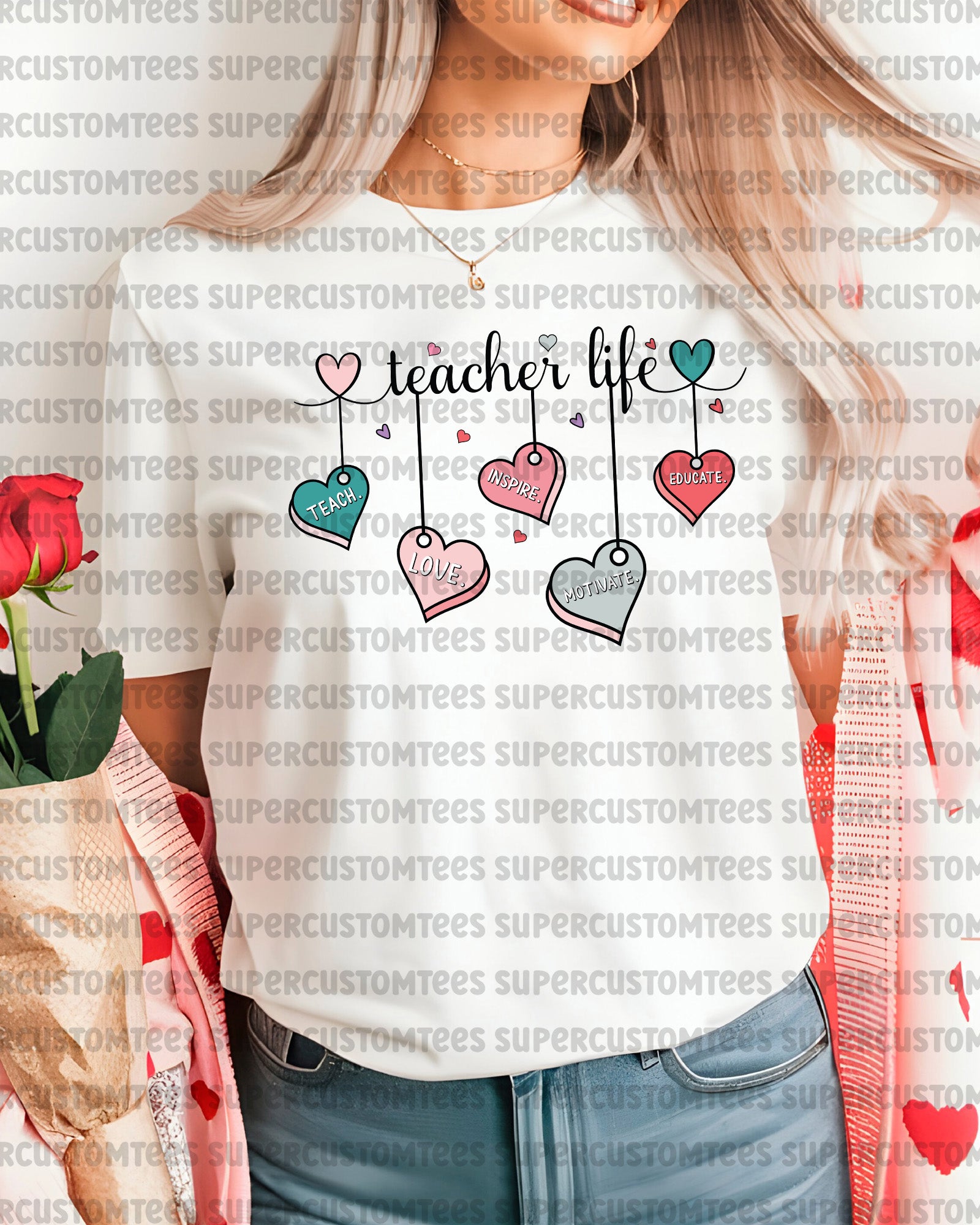 Thank you Teacher Gifts Heat Transfer for Shirts