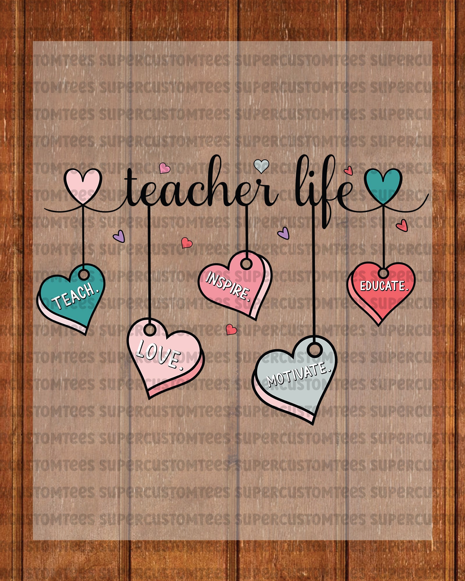 Thank you Teacher Gifts Heat Transfer for Shirts