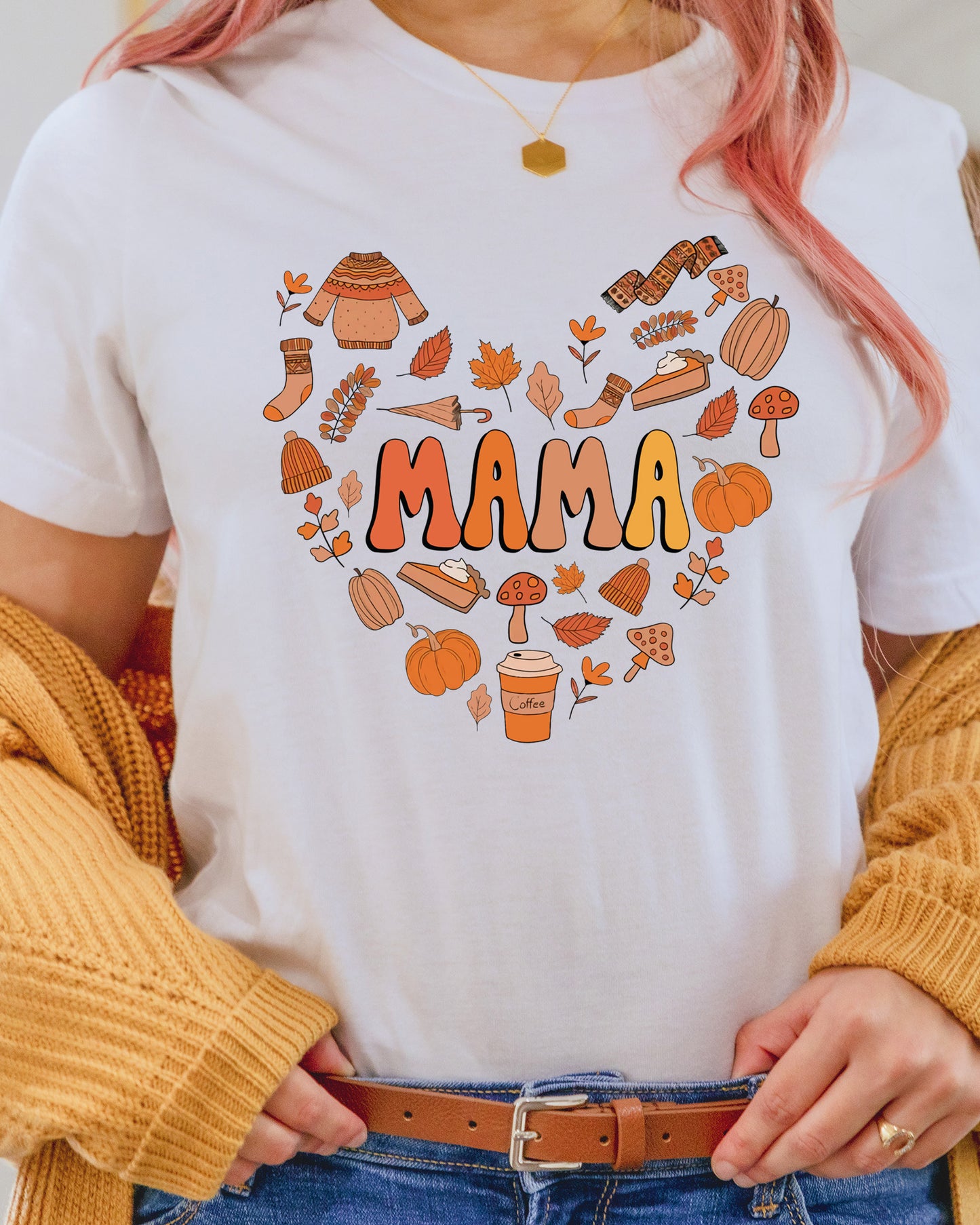 Thankful Fall Mama Heat Transfer