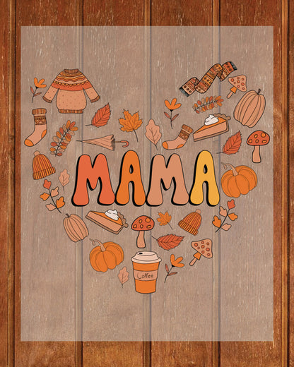 Thankful Fall Mama Heat Transfer