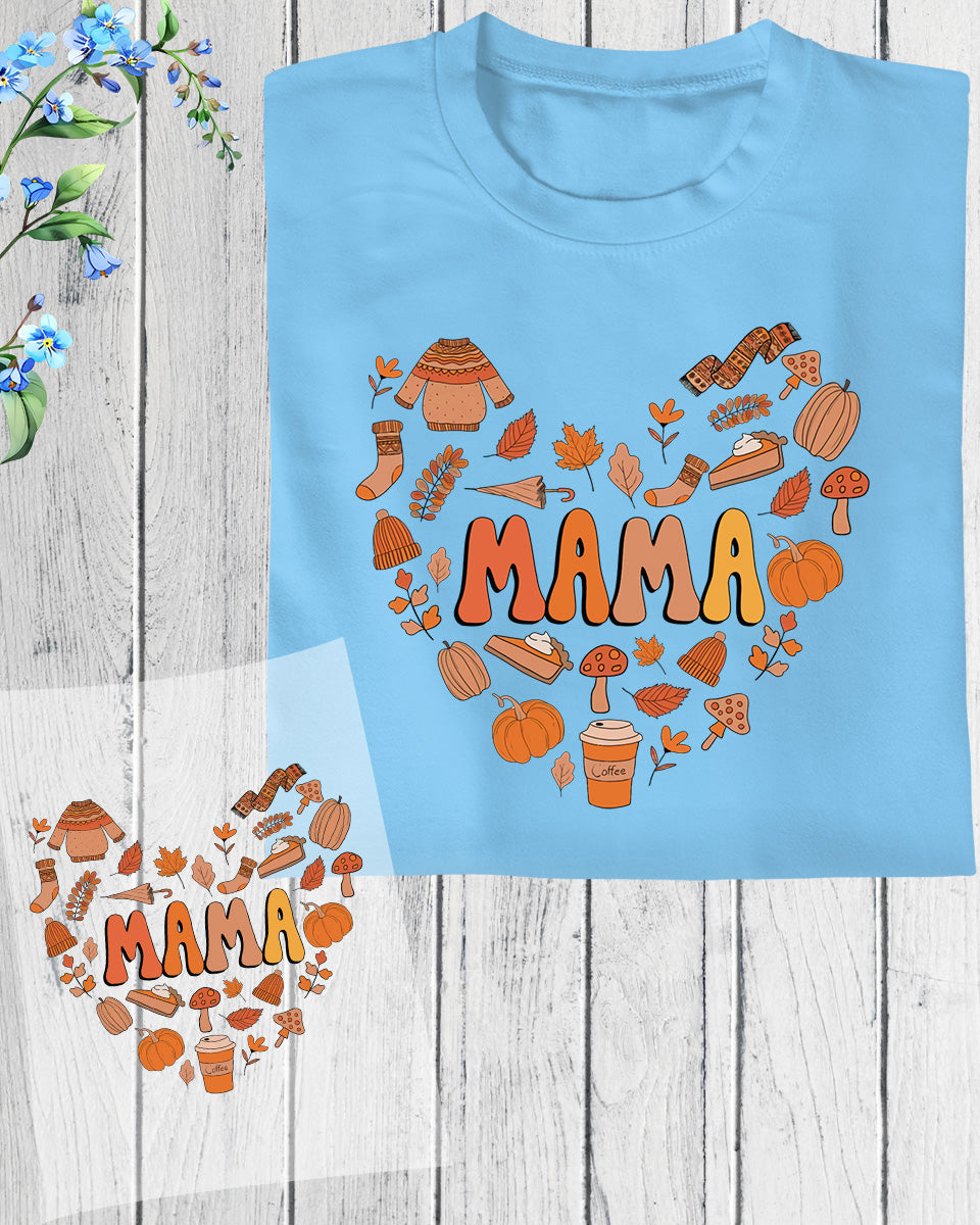 Thankful Fall Mama Heat Transfer