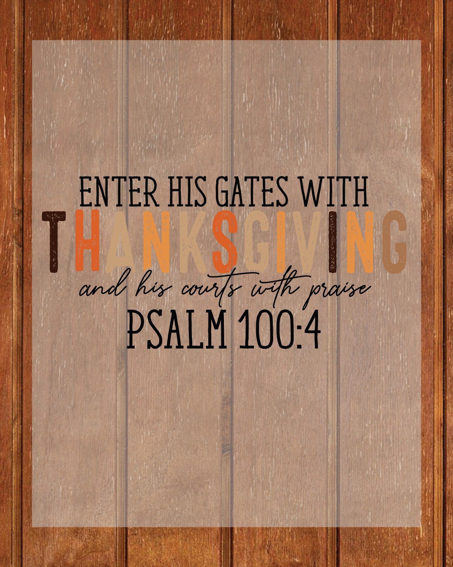 Thanksgiving DTF Transfer