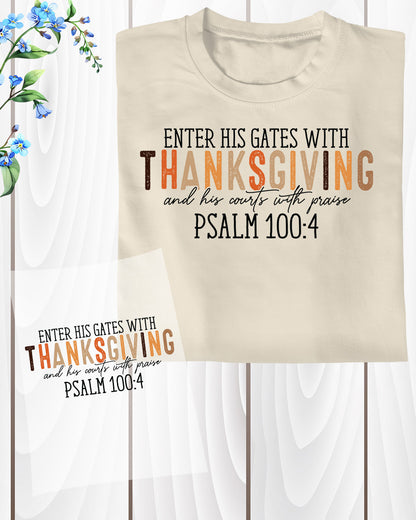 Thanksgiving DTF Transfer