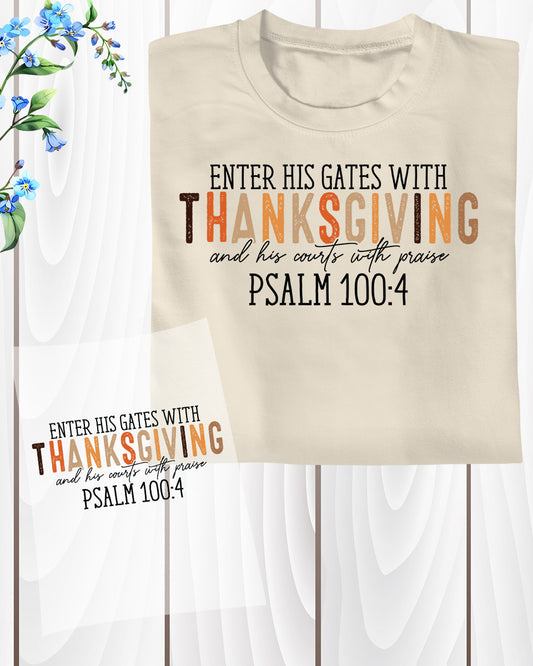 Thanksgiving DTF Transfer