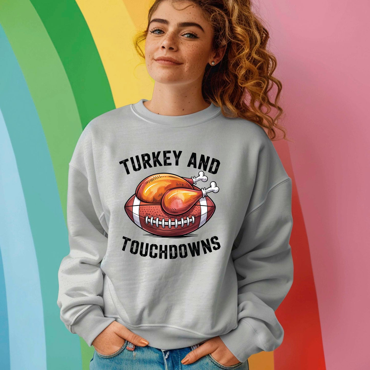 Thanksgiving Football DTF Ready Press