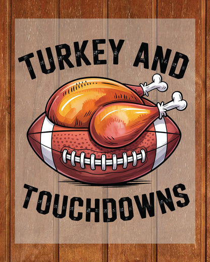 Thanksgiving Football DTF Ready Press