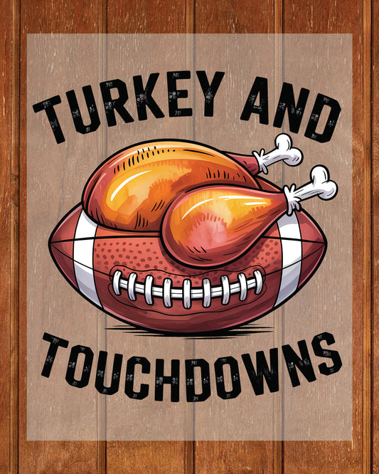 Thanksgiving Football DTF Ready Press