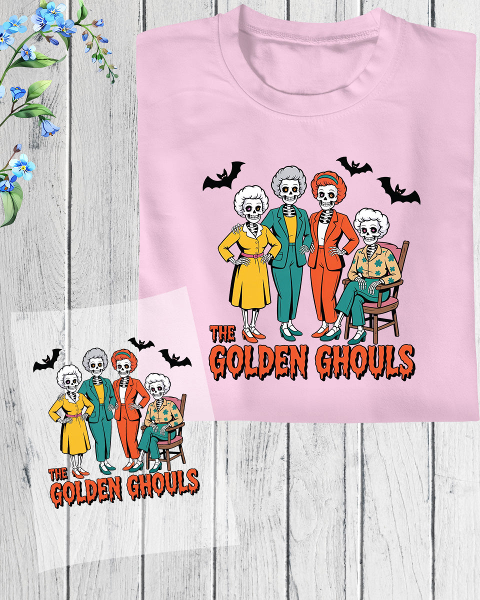 The Golden Ghouls Girls Halloween DTF Transfer