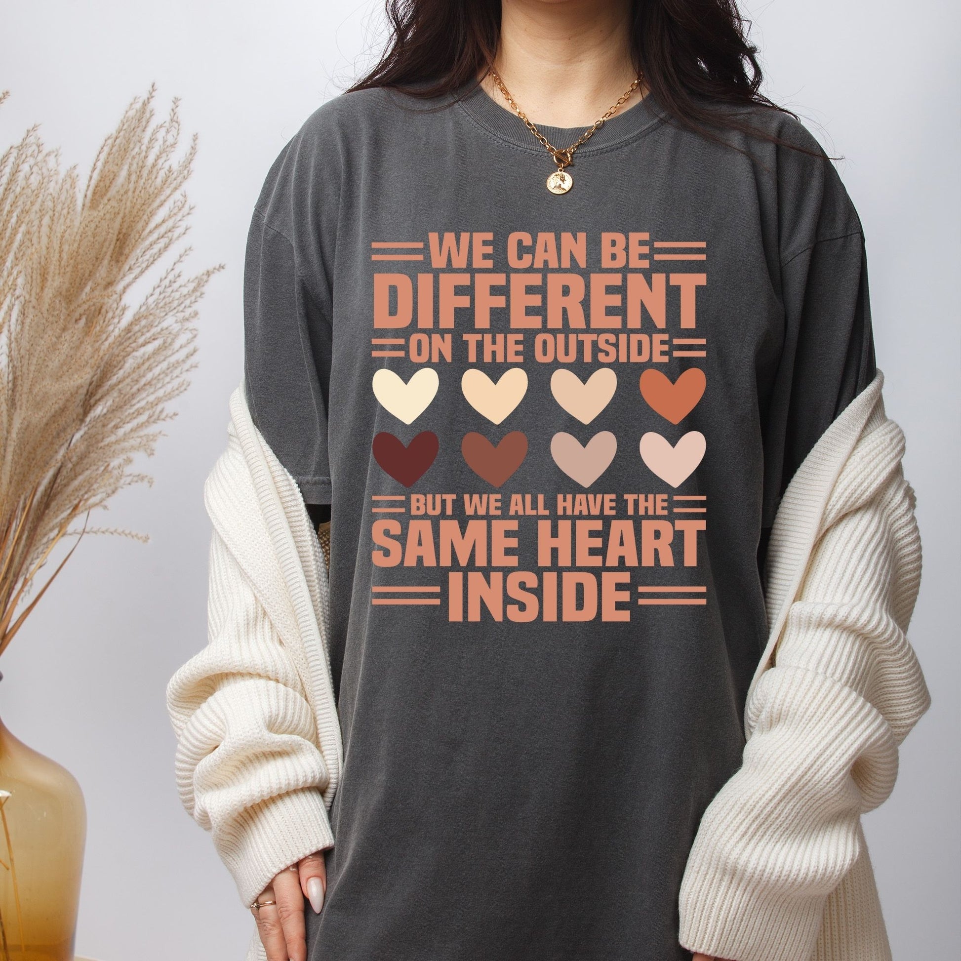 The Same Heart Inside DTF Transfer ready to Press Mental Health Heat Transfer for Shirts Black History UV Sticker Prints Iron on Transfer