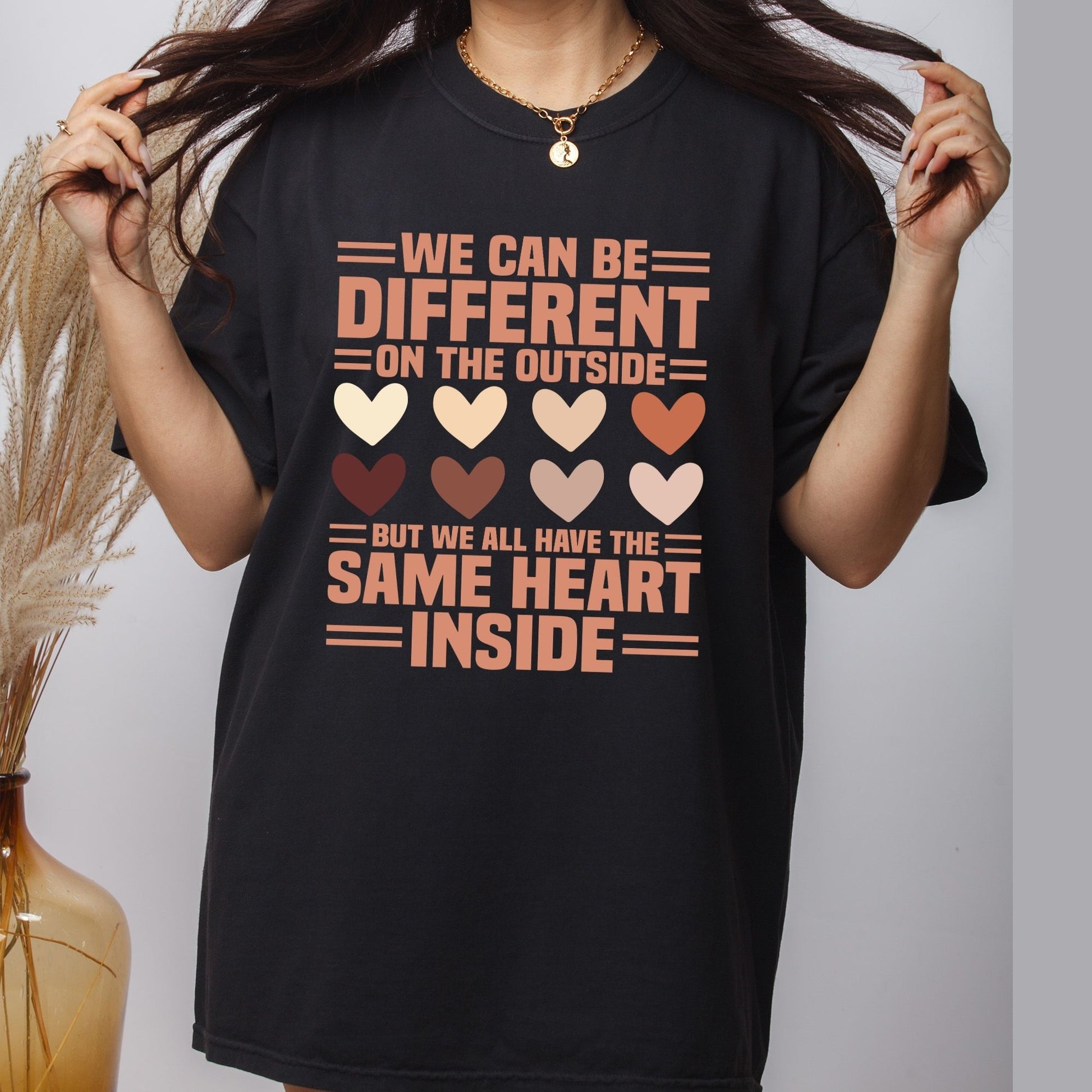 The Same Heart Inside DTF Transfer ready to Press Mental Health Heat Transfer for Shirts Black History UV Sticker Prints Iron on Transfer