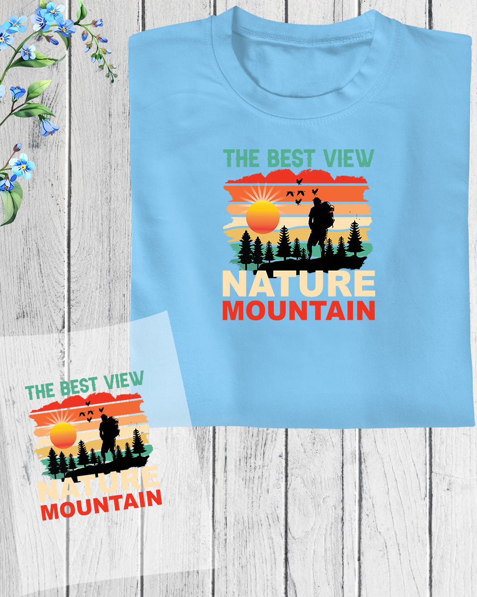 The Best View Nature Mountain DTF Transfer Film