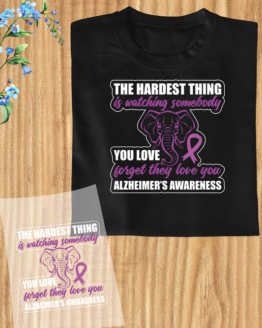 Support Alzheimer's Awareness DTF Transfer Film
