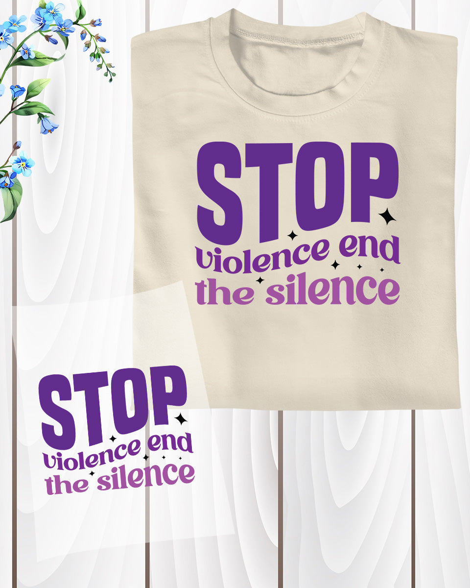 Stop Violence End Silent DTF Transfer Film