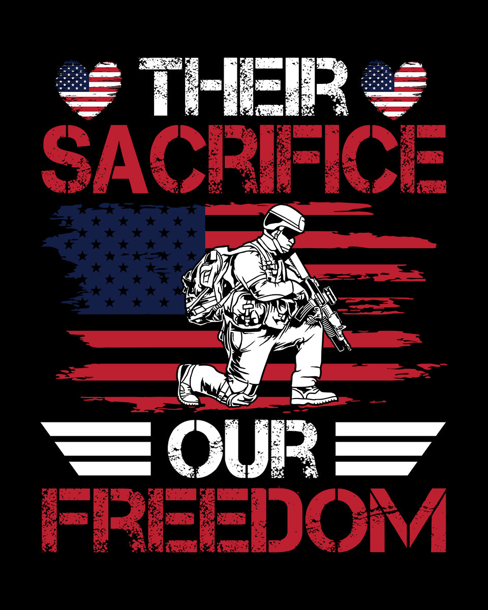 Their Sacrifice Our Freedom Memorial DTF Transfer Film