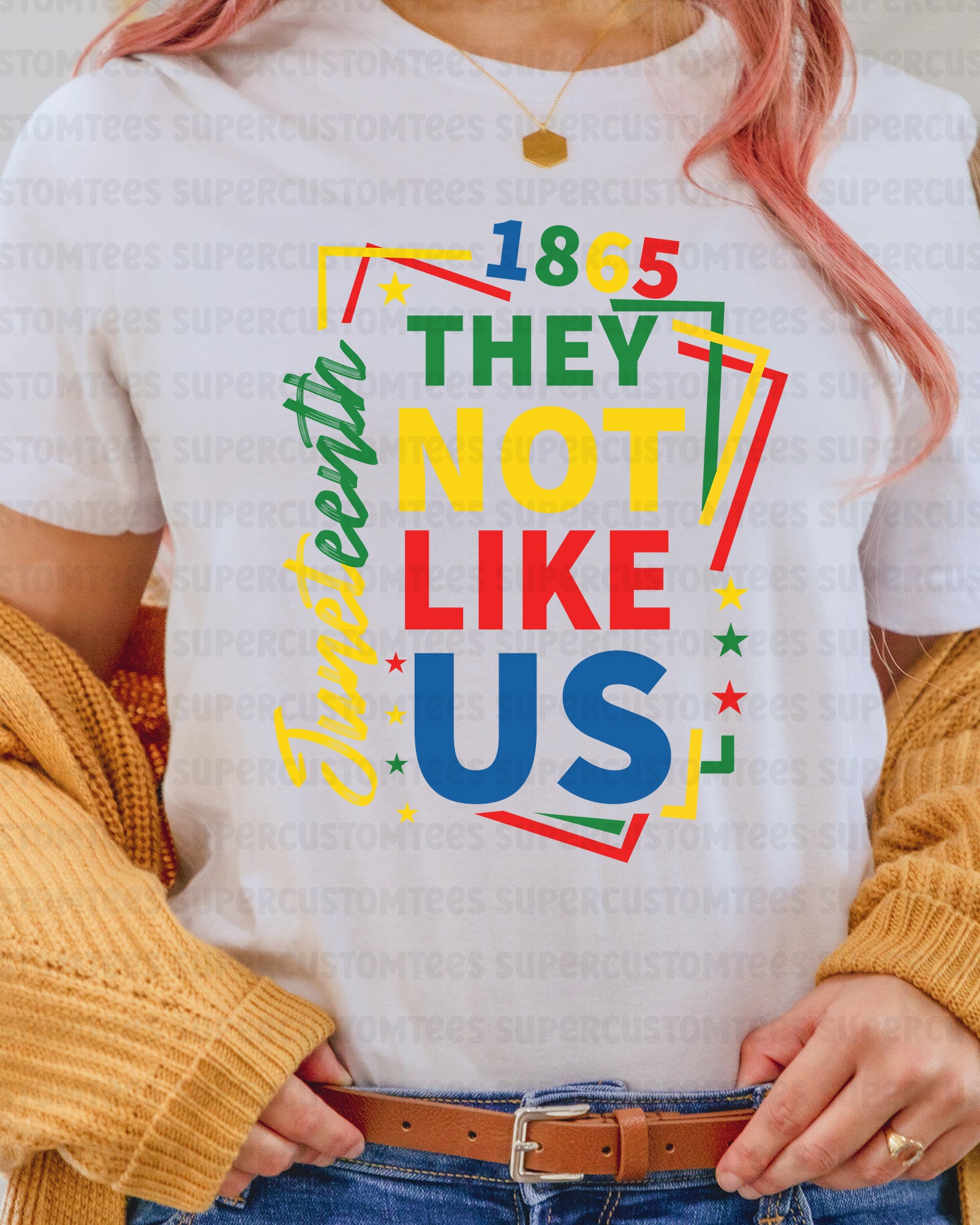 They Not Like Us Juneteenth Heat Transfer for Shirts