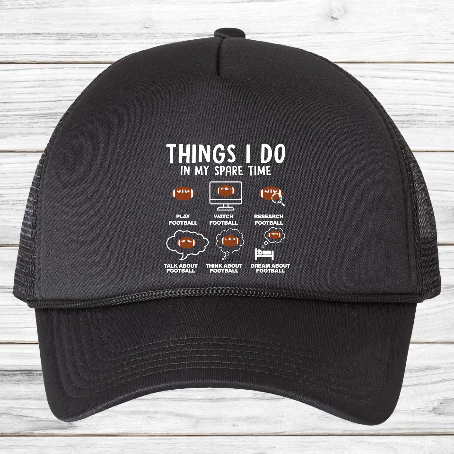 Things I Do In My Spare Time Football DTF Transfer Ready to Press, Football Player Heat Transfer For Shirt, Sports UV Sticker Prints